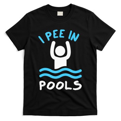 Swimmer Funny Swimming I Pee In Pools T-Shirt