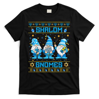 Shalom Gnomes Funny Ugly Hanukkah Sweater Chanukah T-Shirt