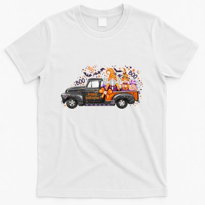 Spooky Halloween Gnome Squad Truck T-Shirt