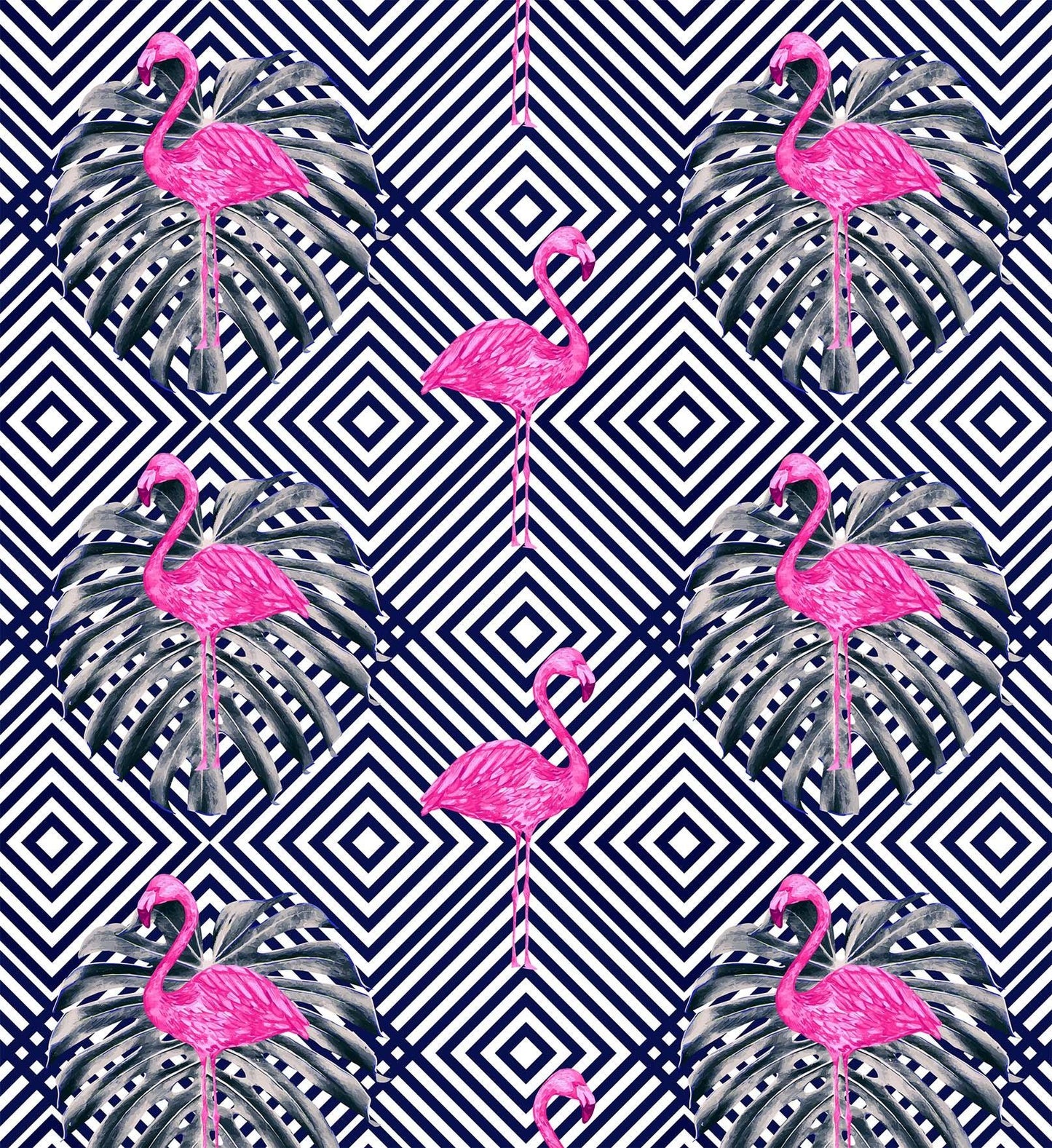 3D Black Pink Flamingo Stripes Square Quilt Cover Set Bedding Set Pillowcases 40