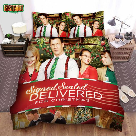 Signed, Sealed, Delivered (2014) For Christmas Movie Poster Bed Sheets Duvet Cover Bedding Set