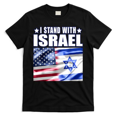Support Israel I Stand With Israel Us Israel Flag Combined T-Shirt