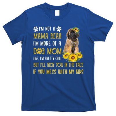 Sunflower Leonberger Mom Mothers Day Dog Mom Gift T-Shirt