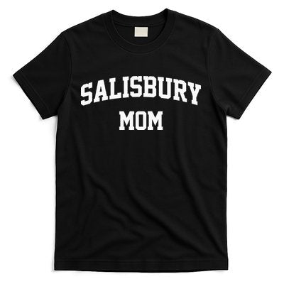Salisbury Mom Arch College University Font T-Shirt