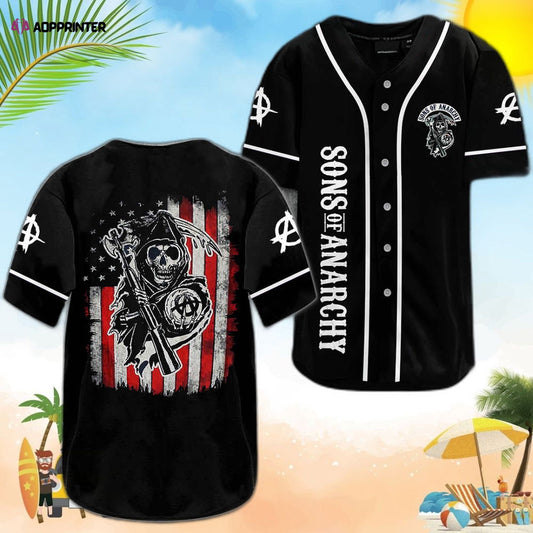 Sons of Anarchy Baseball Jersey: Authentic and Stylish SOA0306L6KD Apparel - Aopprinter