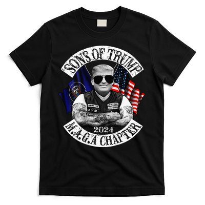 Sons Of Trump Maga Chapter 2024 Biker For Trump T-Shirt