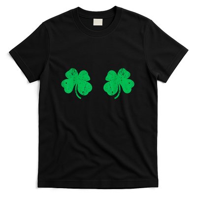 St Patricks Day Shamrock Boobs Irish Gift T-Shirt