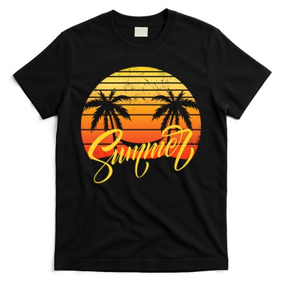 Summer Retro Sunset Tropical T-Shirt