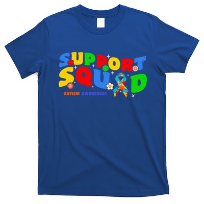 Support Squad Autism Awareness Ribbon Family Cute Gift T-Shirt