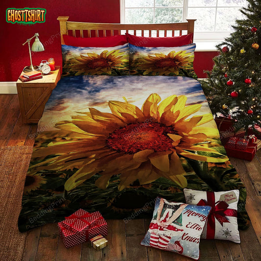 Sunflower Bed Sheets Spread Duvet Cover Bedding Set