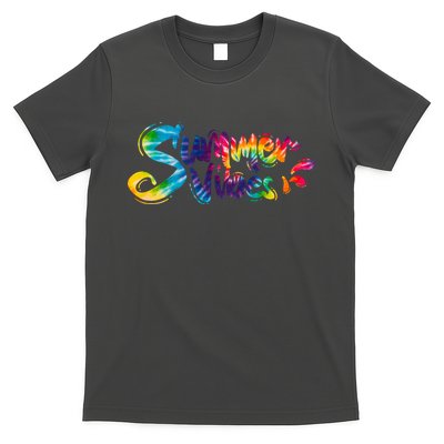 Summer Vibes Tie Dye Rainbow T-Shirt