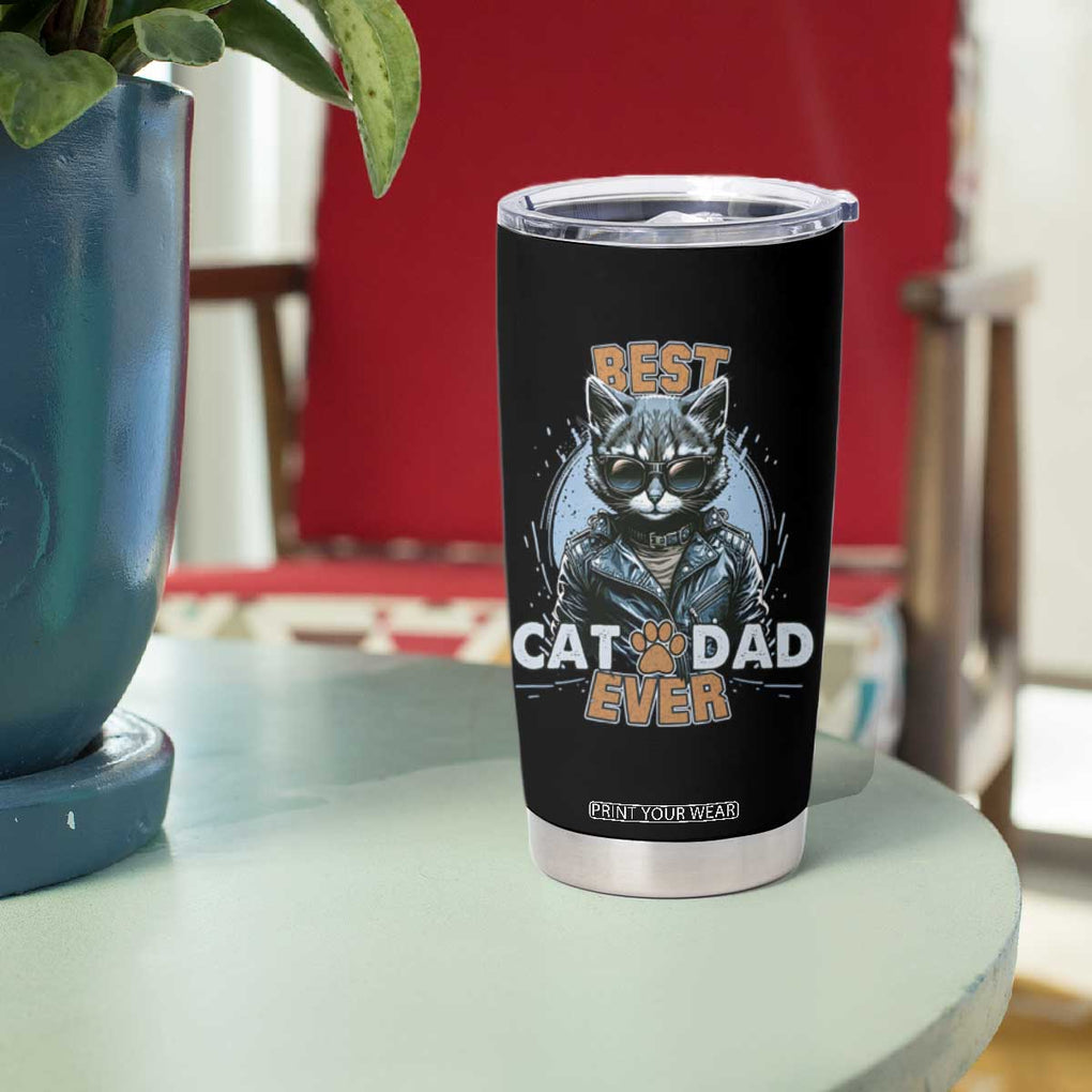 Cool Cat Dad Tumbler Cup Best Cat Dad Ever Father's Day TB02