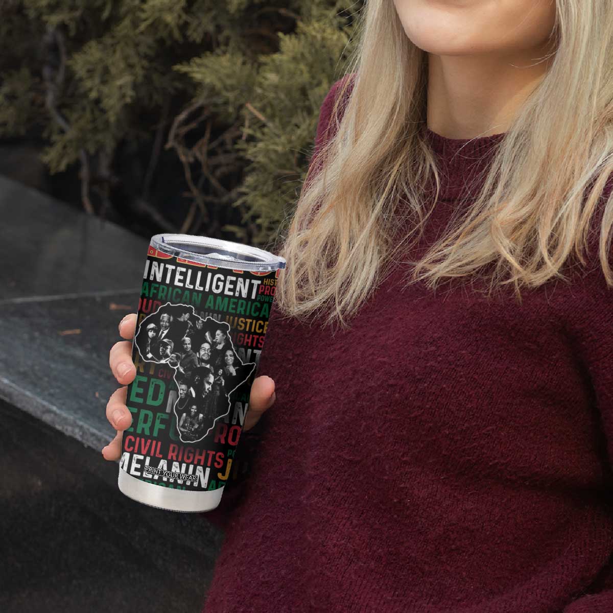 Black History Leaders Tumbler Cup MLK Malcolm X Obama Nelson Civil Rights Leaders Melanin African Pride TB09