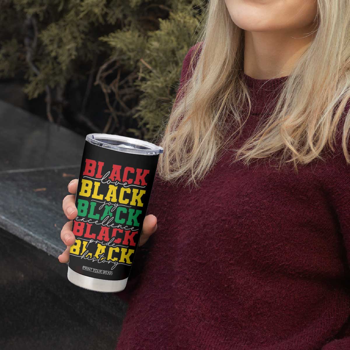 Black Pride Tumbler Cup Black Love Joy Excellence Pride BLM Black History TB09