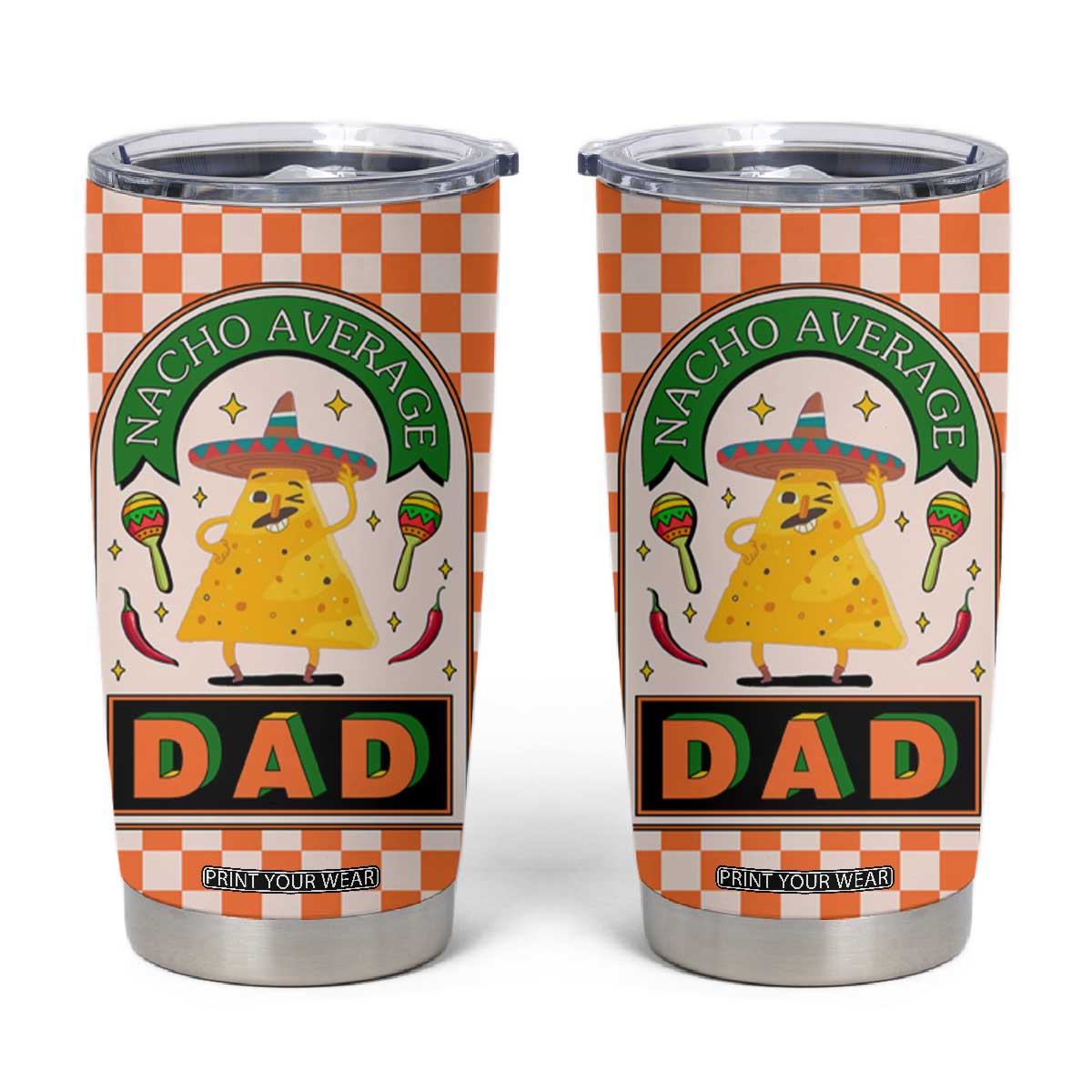 Best Dad Ever Tumbler Cup Nacho Average Dad Spanish Funny Gifts For Dad TB09