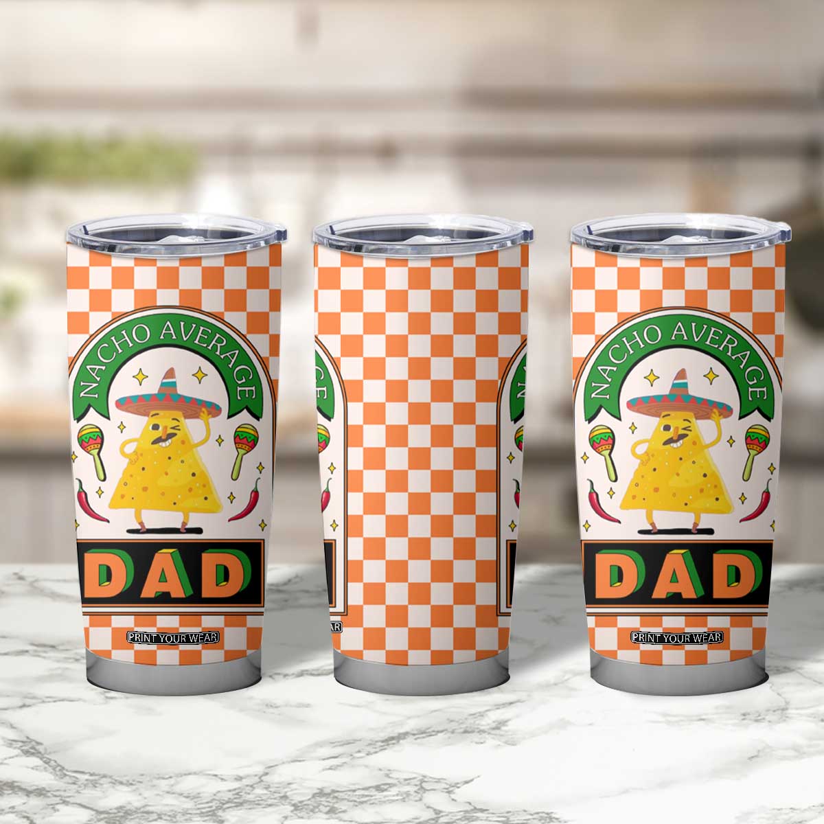 Best Dad Ever Tumbler Cup Nacho Average Dad Spanish Funny Gifts For Dad TB09