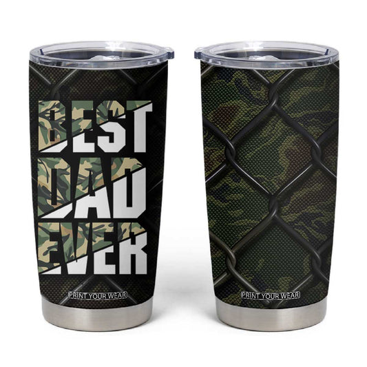 Best Dad Ever Camo Tumbler Cup TB09