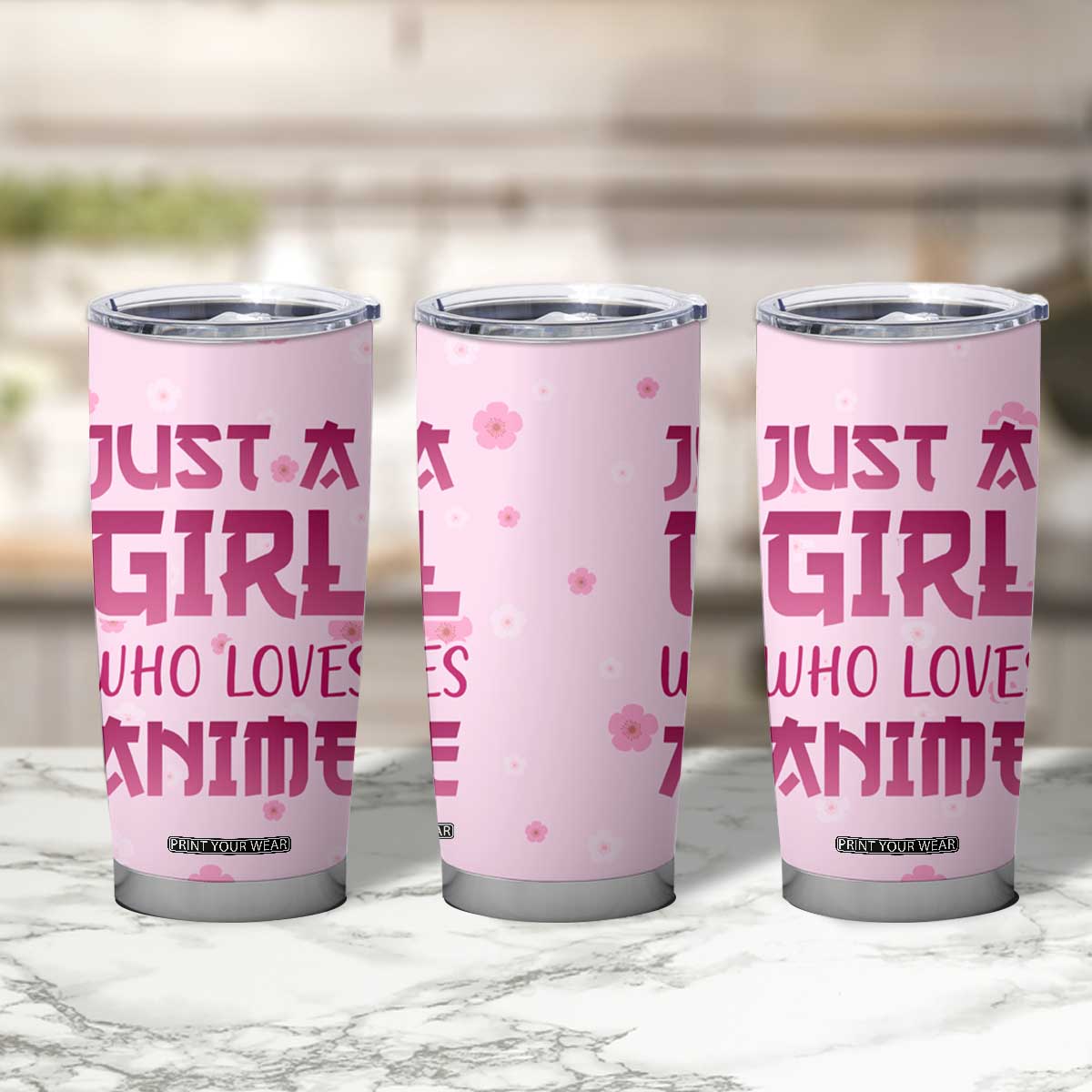 Anime Lover Gifts for Girls Tumbler Cup Just A Girl Who Loves Anime TB09