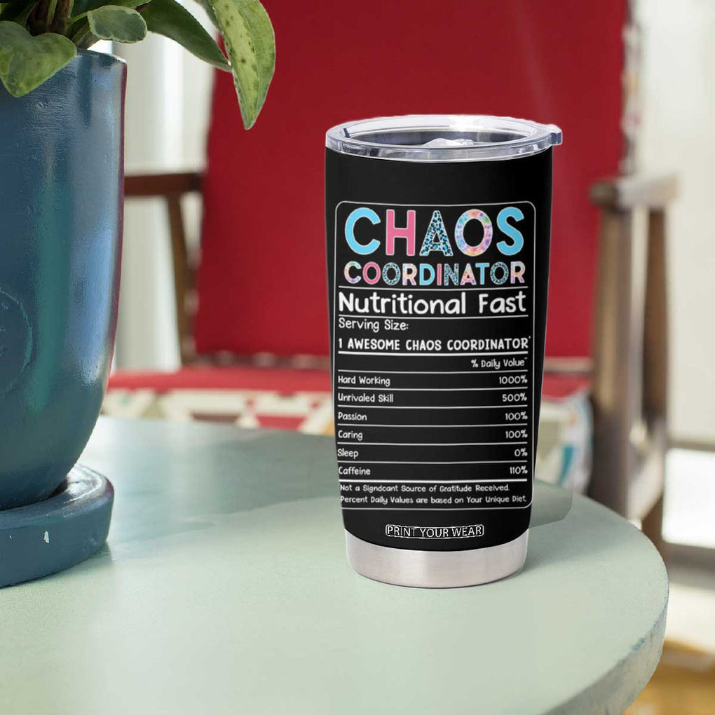 Chaos Coordinator Tumbler Cup Thank You Gift Christmas Gifts for Colleague Coworker Travel Mug TB10