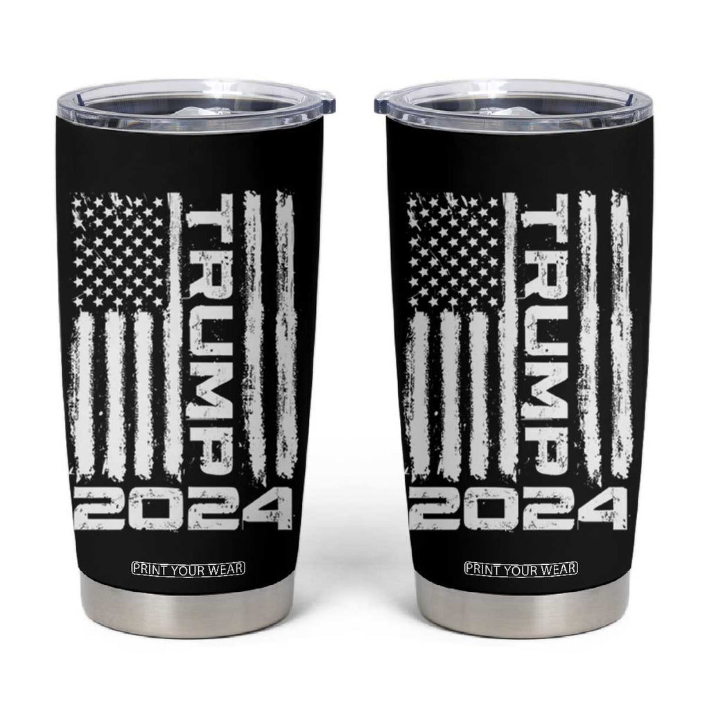 American President Election Tumbler Cup Trump 2024 American Flag TB10