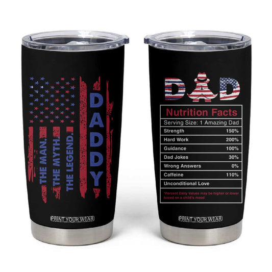 Christmas Gifts for Dad Tumbler Cup Daddy The Man The Myth The Legend TB10