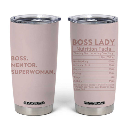 Boss Gifts for Women Tumbler Cup Boss Lady Mentor Superwoman Christmas Birthday Gift TB10