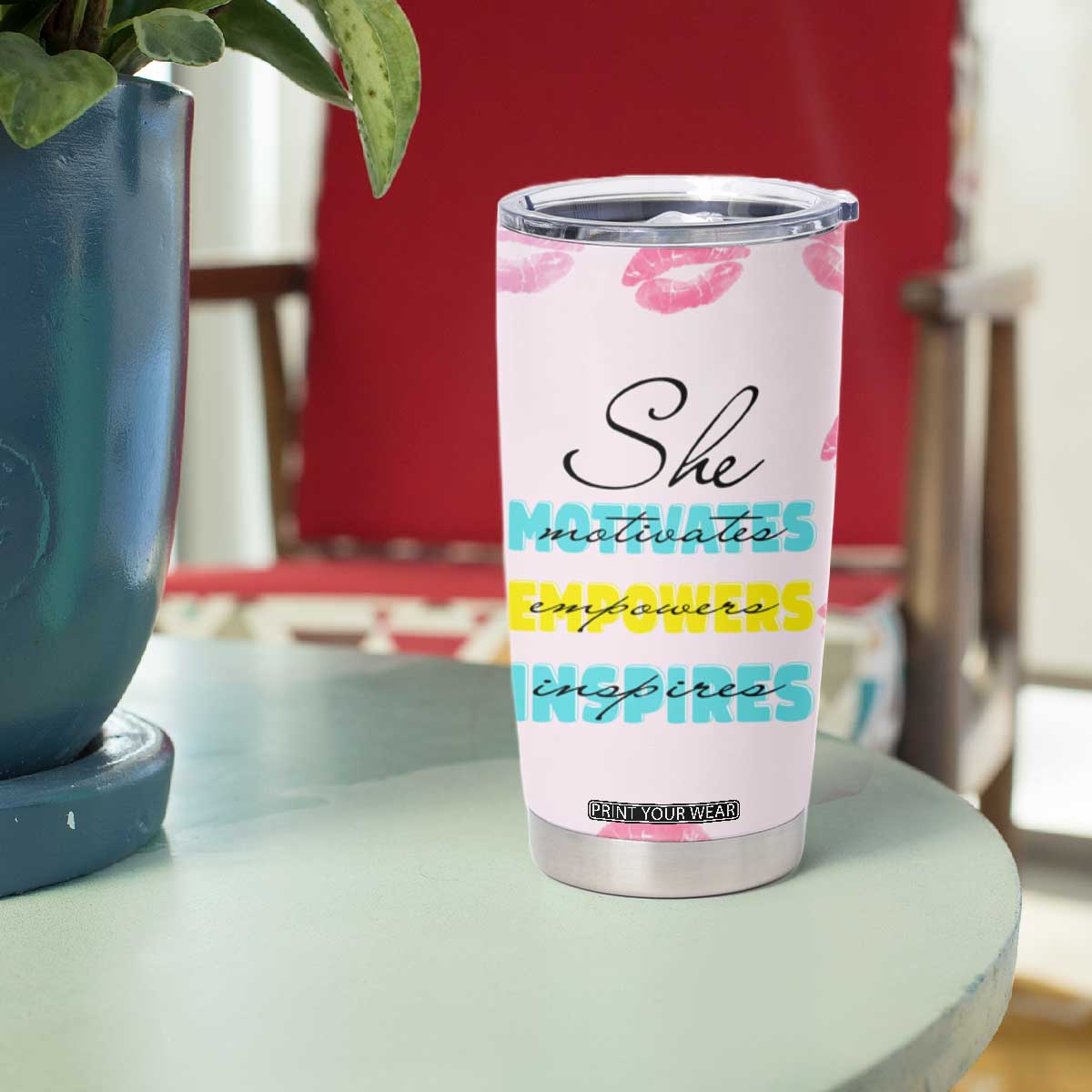 Boss Gifts for Women Tumbler Cup She Motivates Inspires Empowers Christmas Birthday Gift TB10