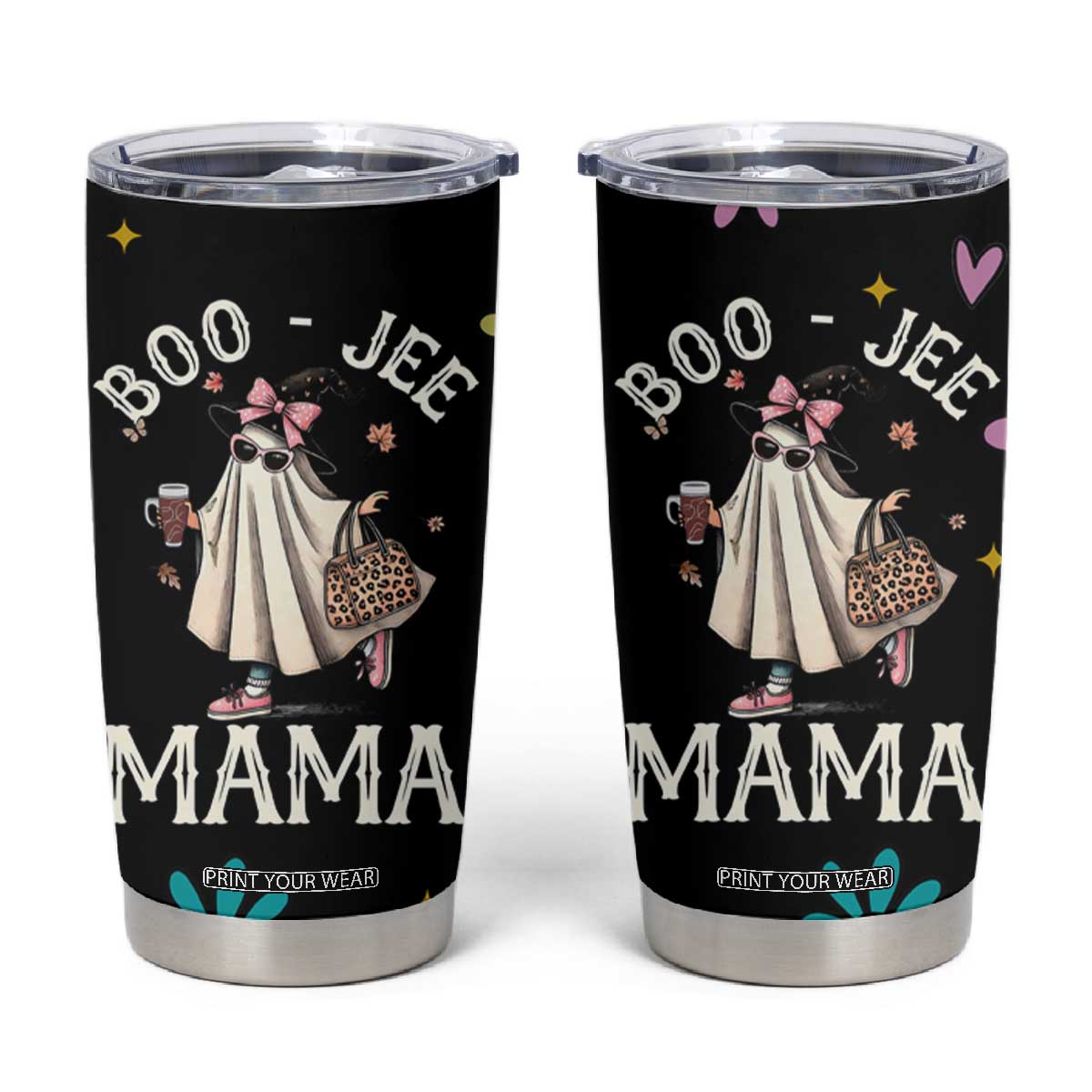 Boo Jee Ghost Tumbler Cup Spooky Season Mom Mama Halloween Gift TB10