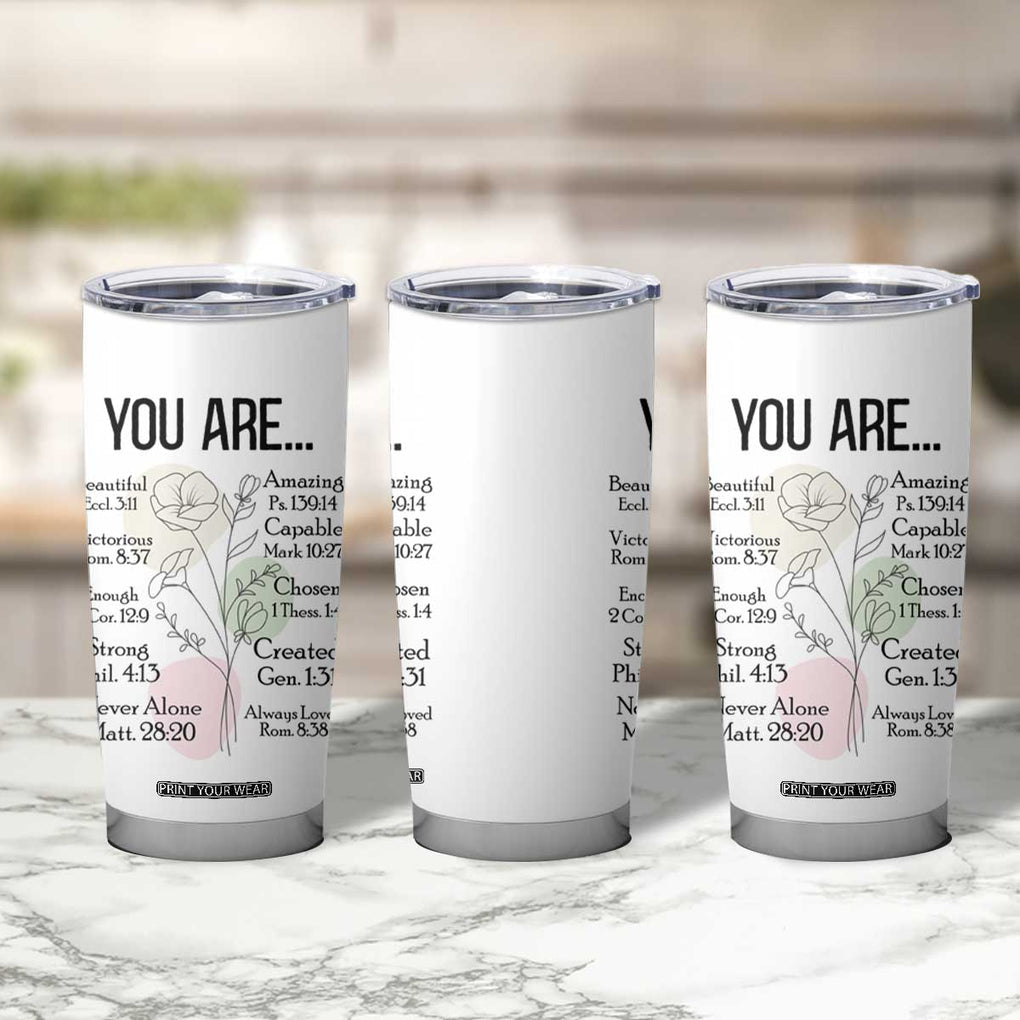 Christian Tumbler Cup Religious Self Care Inspiration Gifts Inspirational Scripture Cup with Bible Verse TB10