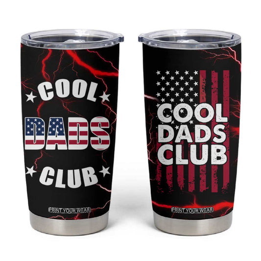 Christmas Gifts for Dad Tumbler Cup Cool Dads Club Father's Day American Flag TB10