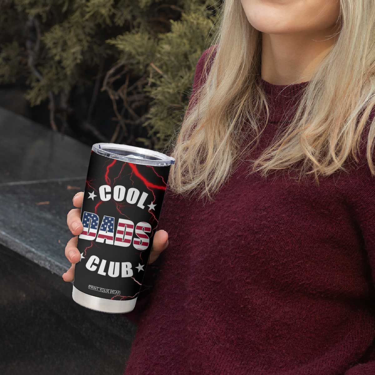Christmas Gifts for Dad Tumbler Cup Cool Dads Club Father's Day American Flag TB10