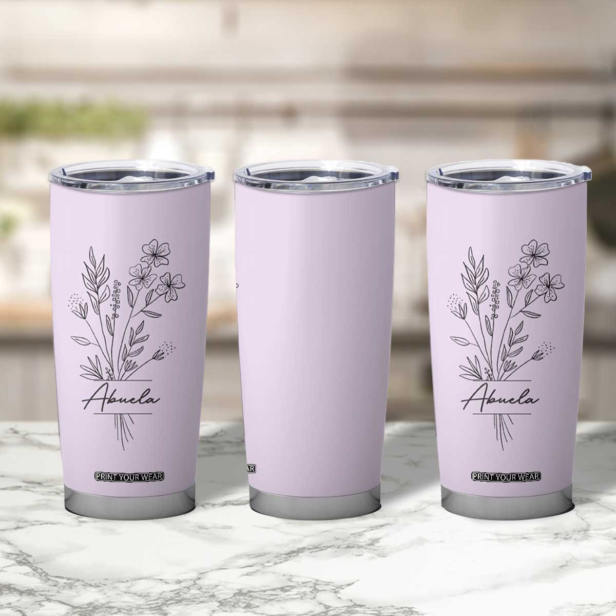 Abuela Gifts Tumbler Cup Mothers Day Gifts for Grandma from Grandchildren TB10