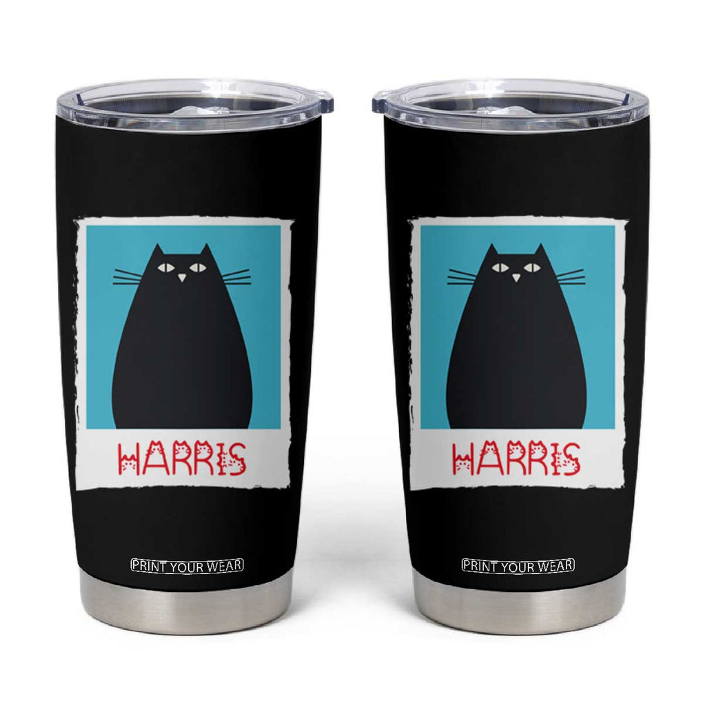 Cat Ladies Vote for Kamala President Tumbler Cup Funny Kitty For Harris 2024 TB10