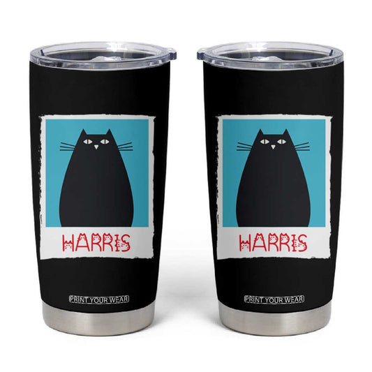 Cat Ladies Vote for Kamala President Tumbler Cup Funny Kitty For Harris 2024 TB10