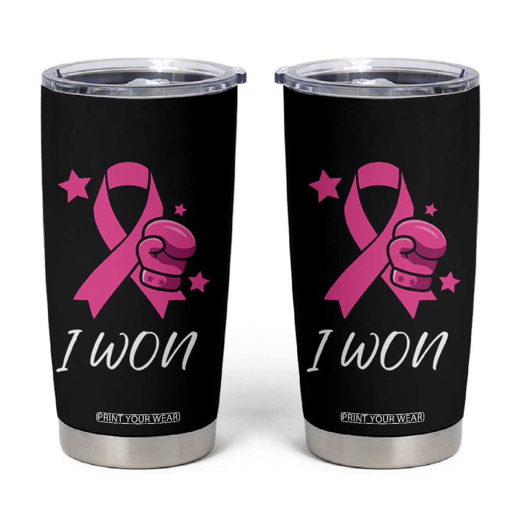 Breast Cancer Awareness Tumbler Cup Pink Ribbon Support The Fighters TB10