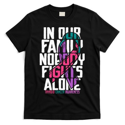 Thyroid Cancer Support Tee Family Thyroid Cancer Awareness T-Shirt