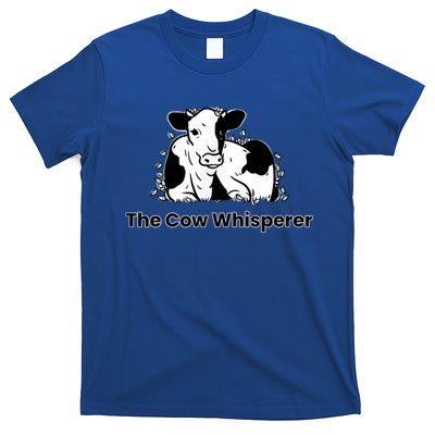 The Cow Whisperer Cute Black And White Resting Cow T-Shirt