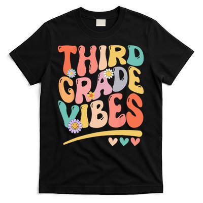 Third Grade Vibes Back To School 3rd Grade Teacher T-Shirt