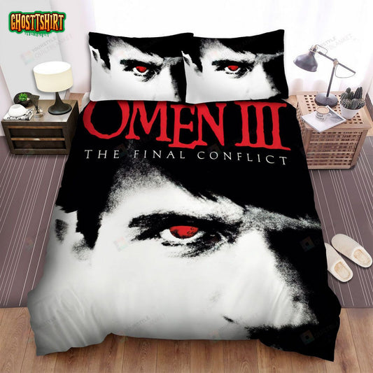 The Final Conflict Poster Half Face Bed Sheets Spread Comforter Duvet Cover Bedding Set