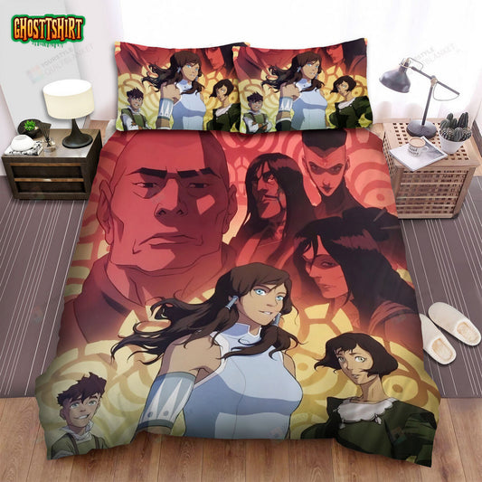 The Legend Of Korra (2012–2014) Book 3 Movie Poster Bed Sheets Duvet Cover Bedding Set