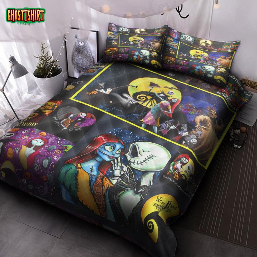 The Nightmare Before Christmas V3 Quilt Bed Set
