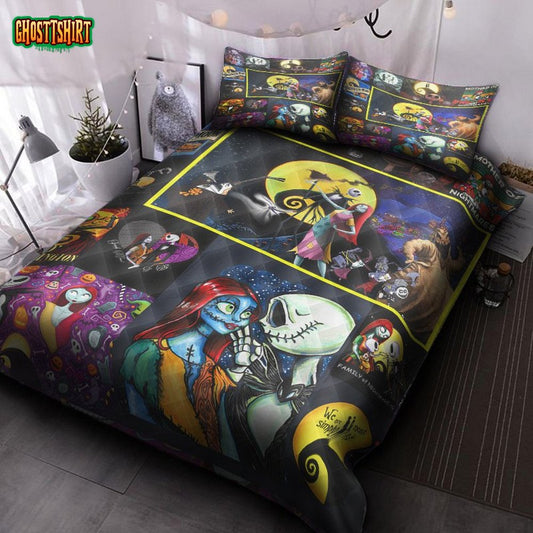 The Nightmare Before Christmas V3 Quilt Bed Set