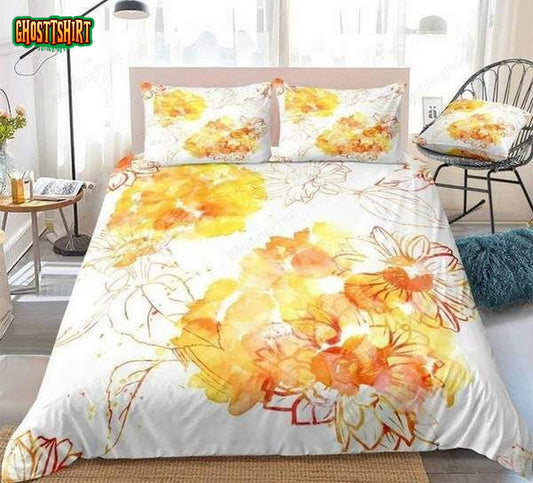 Tie Dye Sunflower Bed Sheets Duvet Cover Bedding Set