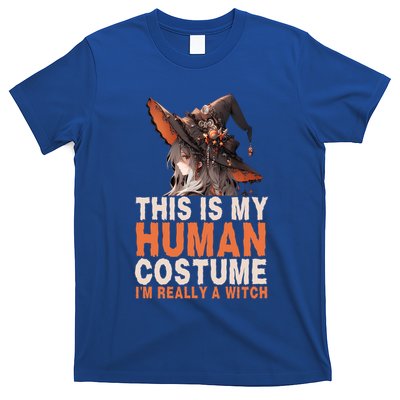 This Is My Hu Costume IM Really A Witch Halloween Funny Gift T-Shirt