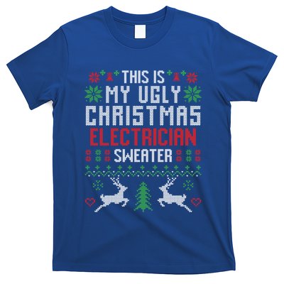 This Is My Ugly Christmas Electrician Sweater Cute Gift T-Shirt