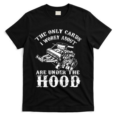The Only Carbs I Worry V8 Engine Lovers T-Shirt