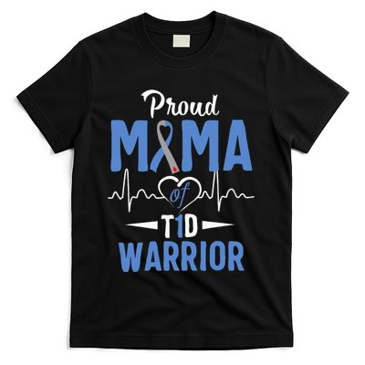 T1D Proud Mama Diabetes Awareness Type 1 Insulin Pancreas T-Shirt