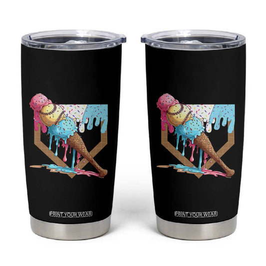 Baseball Home Ice Cream Dripping Tumbler Cup TS02