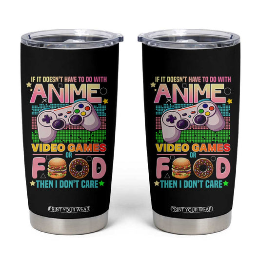 Anime Video Games Food Tumbler Cup Japan Kawaii Gamer Otaku Aesthetic TS02