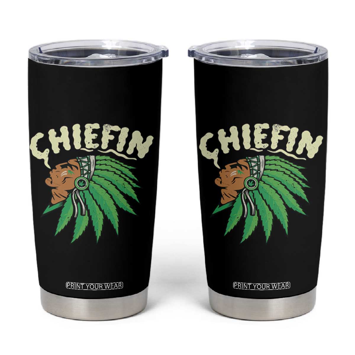 Chiefin Weed Smoking Tumbler Cup Funny 420 Cannabis Pot THC Smoker TS02